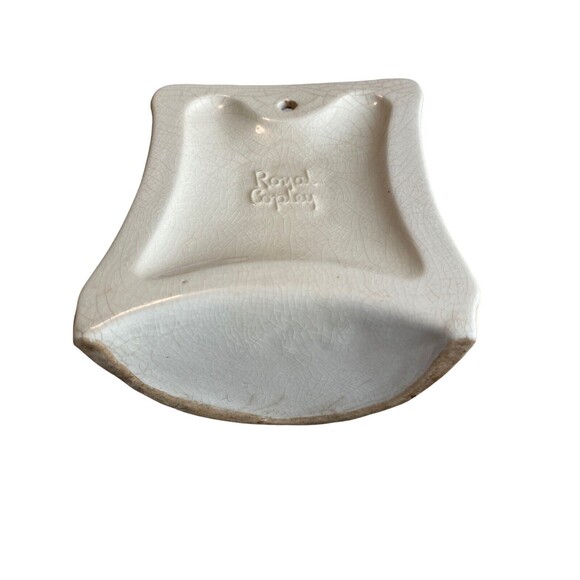 Vintage Royal Copley Ceramic Salt Box Yellow Vintage Farm House Cottage Decor - Picture 5 of 5